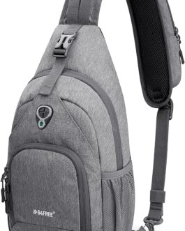 G4Free Sling Bag Backpack Chest Bag Shoulder Bag Anti-Theft Crossbody Gym Daypack with Headphone Hole for Outdoor Cycling Travel Hiking Men Women