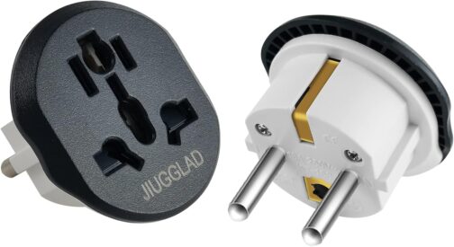 Pack of 2 Plug Adapter Socket, UK to EU Adapter, Adapter China Germany Plug, Universal Adapter, Adapter USA Germany Plug, Adapter Plug for Germany, USA, UK, Switzerland, China, etc