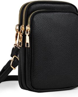 Casecond Mini Bag Women’s Mobile Phone Shoulder Bag Small Mobile Phone Case for Hanging with Purse Shoulder Bag Wallet Crossbody Bag for iPhone 16 Pro Max 15 14 13 Samsung Xiaomi up to 7.5 Inches