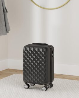 BEIBYE Twin-Wheels 2066 Hard Shell Trolley Suitcase, Travel Suitcase, Luggage, M–L–XL Set, black