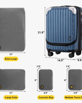 LEVEL8 Suitcase, Trolleys, Hand Luggage, Hard Case, Rolling Suitcase, Travel Suitcase, TSA