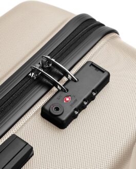 KONO Suitcase Travel Suitcase Lightweight Hard Shell Rolling Suitcase with TSA Lock and 4 Wheels, gold