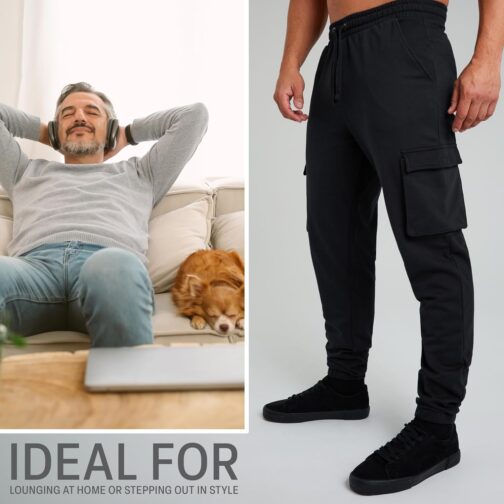 CityComfort Men's Long Jogging Bottoms with 4 Pockets Jogging Cargo Trousers Casual Trousers - Gifts for Men – Bild 2