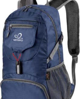 Waterfly Hiking Backpack, Ultralight Outdoor Backpack Foldable Waterproof Multifunctional Daypack for Cycling Travel Climbing Sports, 20 Litres