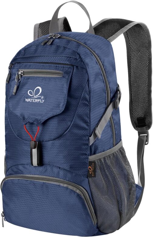 Waterfly Hiking Backpack, Ultralight Outdoor Backpack Foldable Waterproof Multifunctional Daypack for Cycling Travel Climbing Sports, 20 Litres