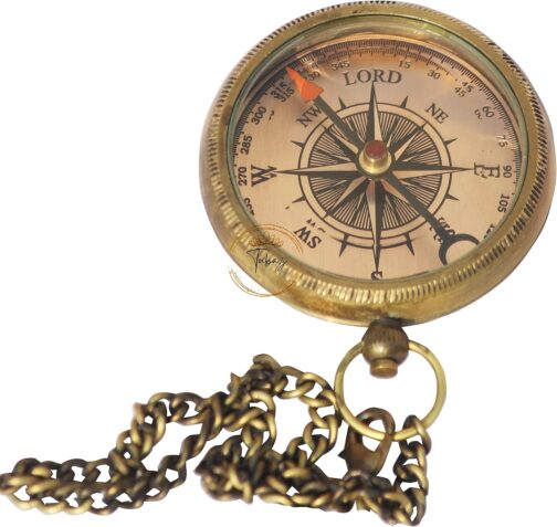 Compass Engraved Trust in The Lord with All Your Heart Proverbs 3:5-6 with Wooden Box Camping Compass Gift Compass Graduation Gift Compass for Women Men Boys Girls – Bild 4