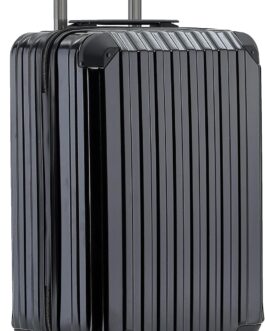 Münicase M816 TSA Lock Suitcase Travel Suitcase Trolley Suitcase Set Hard Shell Board Case, black, Small case