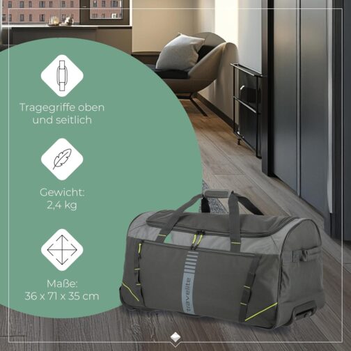 Travelite Basics Active Duffle Travel Luggage 71 cm, 71 cm – Bild 3
