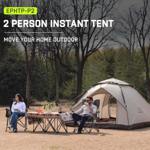 EPCPSHADES Two-Person Camping Tent, Easy Pop Up Tent for Camping, Automatic Waterproof Family Tent, Quick Set Up Tent, Portable Windproof Dome Tent for Camping – Bild 9