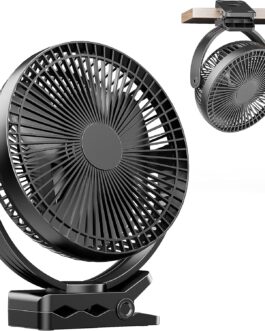 ATEngeus USB Fan, Hand Fan, Small Fan, USB Mini Fan, 4 Speeds, 90° Rotatable USB Fan, Low Noise, for Office, Home and Outdoor (TF29)