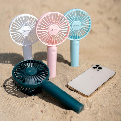 Xlayer Mini Hand Fan I Table Fan I Rechargeable I Portable Battery Fan Quiet I 3 Speeds I Mini Fan for Travel, Office, Festival, Camping I Gifts for Women – Bild 7