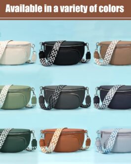 Rorimyth Bum Bag Women’s Black Shoulder Bag Women’s Small Handbag Women’s Crossbody Bag Women’s Belt Bag Women