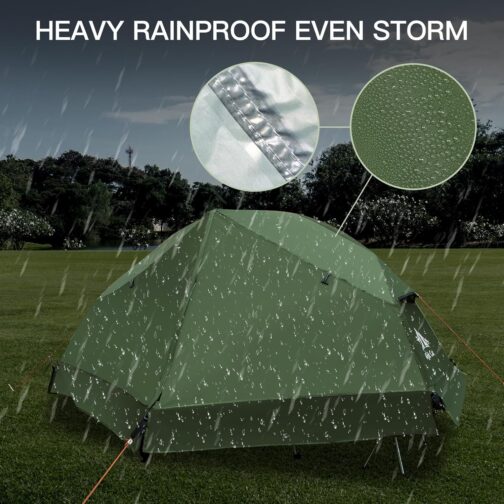 Night Cat Children's Bed Tent with Camping Bed for 1 Man Foldable Waterproof Lightweight Tent Off the Ground Easy Assembly and Portable for Hiking Travel – Bild 4