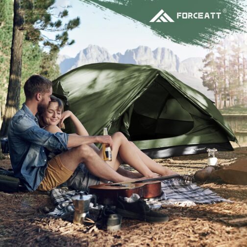 Forceatt Tent 2-3 Person Camping Tent, 2 Doors Waterproof & Windproof 3-4 Season Ultralight Backpack Tent for Trekking, Camping, Outdoor. – Bild 6