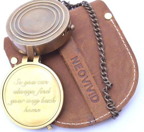 Neovivid Camping Compass Engraved So You Can Always Find Your Way Back Home Gift Compass Christmas Anniversary Gifts – Bild 3