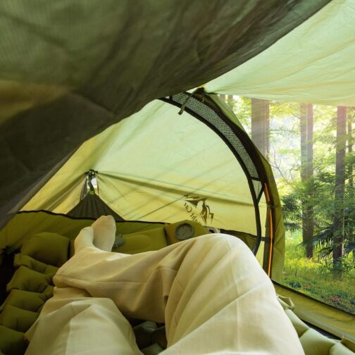 Night Cat Hammock Tent with Flat Base for 1 Person with Mosquito Net Waterproof Cover and Additional Storage Space Hiking Camping in the Garden Backyard Wild – Bild 7
