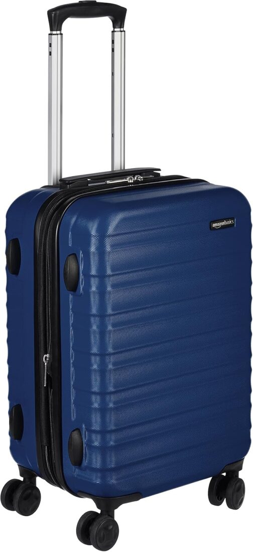 Amazon Basics Hard Shell - Suitcase ABS Polyester, navy