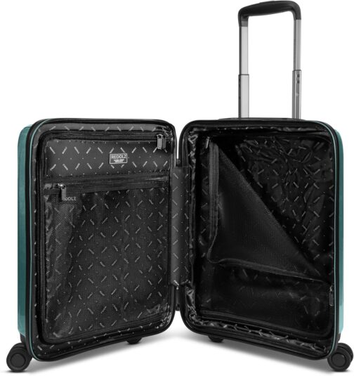 REDOLZ Essentials 14, Pearl-green metallic, Hard shell trolley with swivel castors – Bild 4