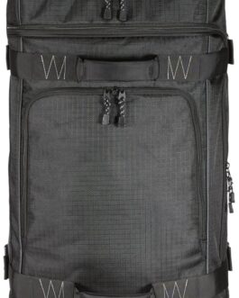 Amazon Basics – Duffel Travel Bag with Wheels, Ripstop, black, 35″