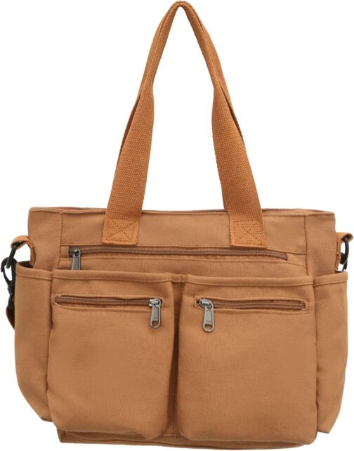 Makukke Cord Women's Shoulder Bag Tote Bag Large Multiple Bag Shopper Bag Handbag Shoulder Bags for Work Office Travel Shopping School