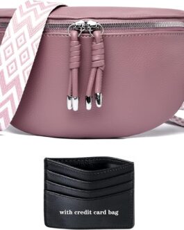YISUOHOOM Bum Bag Women’s Shoulder Bag Small Crossbody Bag Vegan Leather Chest Bag Small Handbag, purple-v1, Unit size, Shoulder bags