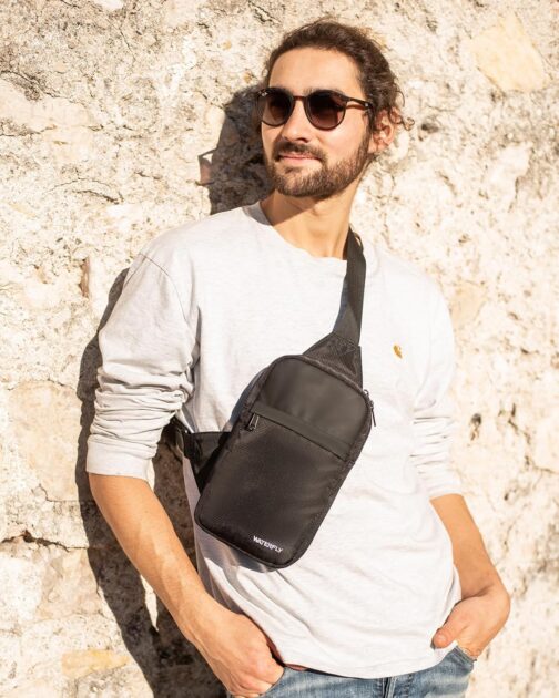 WATERFLY Shoulder Bag Crossbody Chest Bag Shoulder Bag: Sling Bag Men's Small Handbag Crossover Crossbag Shoulder Men Mobile Phone Belly Sports Hiking – Bild 6