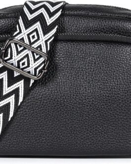 TANTOMI Umhängetasche Damen, Echtes Leder Klein Crossbody Bag Damen Handytasche zum Umhängen, Moderne Handtasche Taschen mit Breitem Schultergurt, Tasche Damen Tägliches Arbeiten, Einkaufen, Reisen.