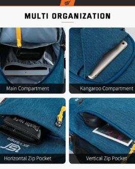 SKYSPER Shoulder Bag Chest Bag Lightweight Sling Bag Small Waterproof Crossbody Shoulder Bag for Hiking Outdoor Sports Travel