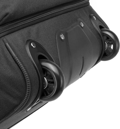 Laripwit Foldable Travel Bag with Wheels Large XXL 130-170L Expandable Weekend Hand Luggage Men Women Roll Bag, black, Travel, camping, sports and fitness, plane checked, storage – Bild 8