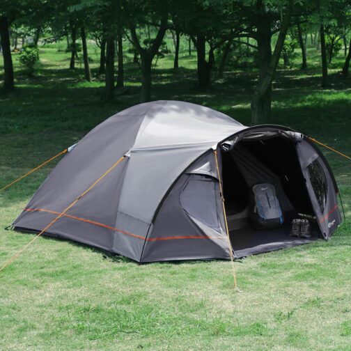 PORTAL Blackout Zelt 3-4 Perosonen mit Vorzelt Camping Kuppelzelt 4000mm wasserdicht Familienzelt Festivalzelt Outdoor für Camping Reise – Bild 7