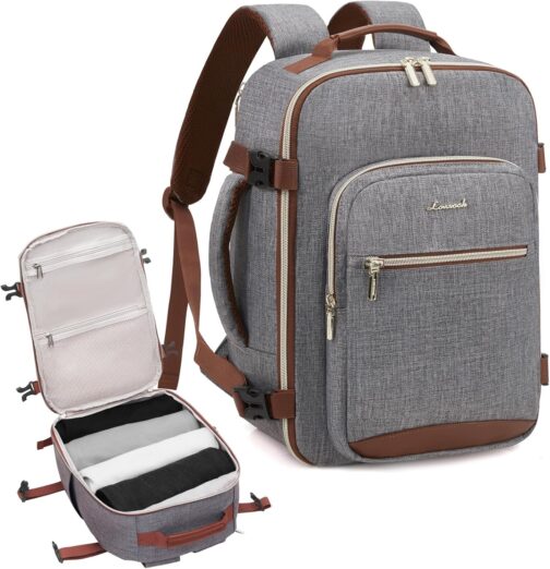 LOVEVOOK Ryanair Hand Luggage 40 x 20 x 25 cm, Small Hand Luggage Backpack Bag Travel Backpack Airplane Carry On Hand Luggage Travel Backpack for 14 Inch Laptop Women Men Cabin Bag Eurowings Wizz