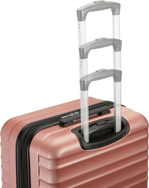 Amazon Basics Hard Shell Suitcase Set, Rose Gold, 1 piece – Bild 6