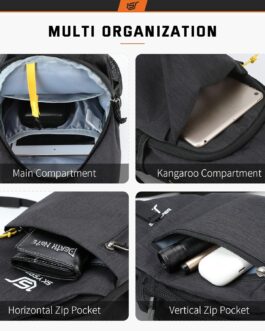 SKYSPER Shoulder Bag Chest Bag Lightweight Sling Bag Small Waterproof Crossbody Shoulder Bag for Hiking Outdoor Sports Travel