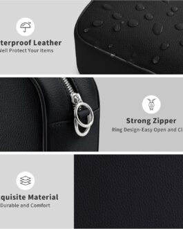 KALIDI Women’s Shoulder Bag, Stylish Vegan Leather Wide Strap Crossbody Shoulder Bag with 2 Adjustable Straps for Daily Working, Shopping, Dating, Travel