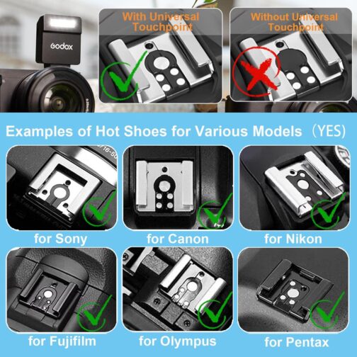 Godox Blitz iM22 Mini Camera Flash, Manual Flash Speedlite, 5 Power Levels, 440 Flashes at Full Power, Flash Compatible with Ricoh GR III RG iii X, Canon Sony Nikon Fujifilm Pentax – Bild 8