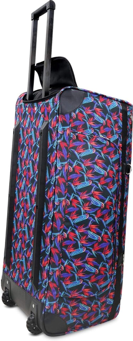 normani Sturdy Travel Trolley Big Size XL 80-150 Litres with 2 Wheels - Robust and Water-Repellent - Lightweight Travel Trolley XL Bag Various Sizes Colour Pally Parrots / 100 Litres – Bild 4