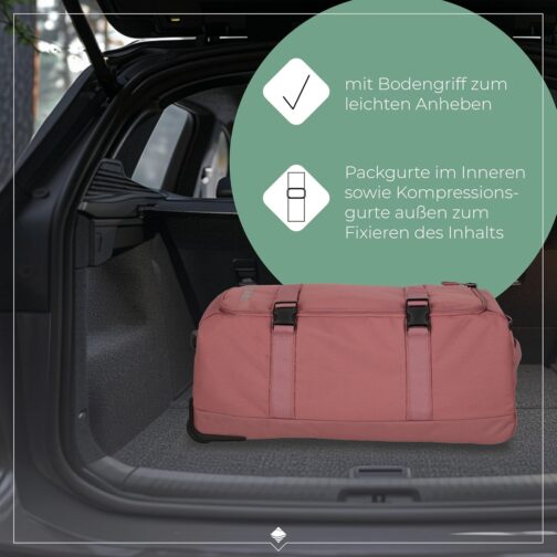Travelite Kick-off trolley, rosé, 68 cm (Trolley M) – Bild 5