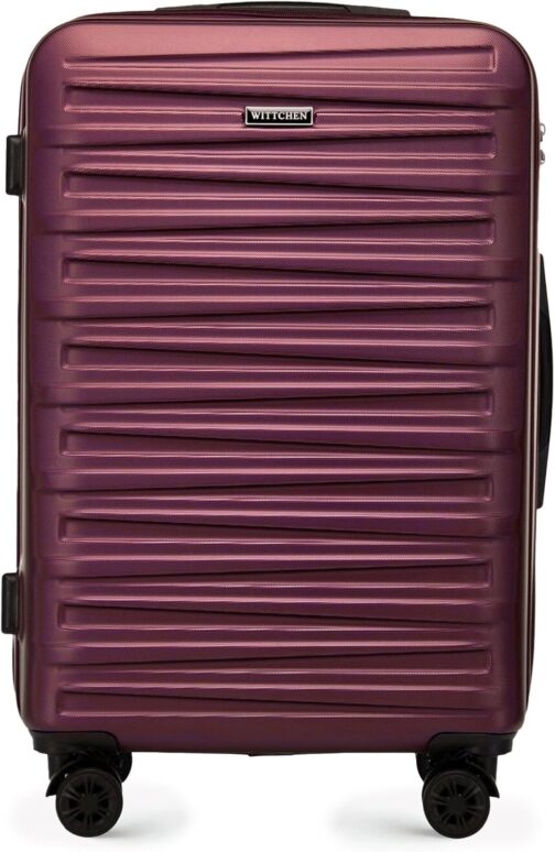 WITTCHEN Skyspeed Line ABS Hard Shell Suitcase Travel Suitcase Trolley Combination Lock Telescopic Handle 4 Wheels, maroon