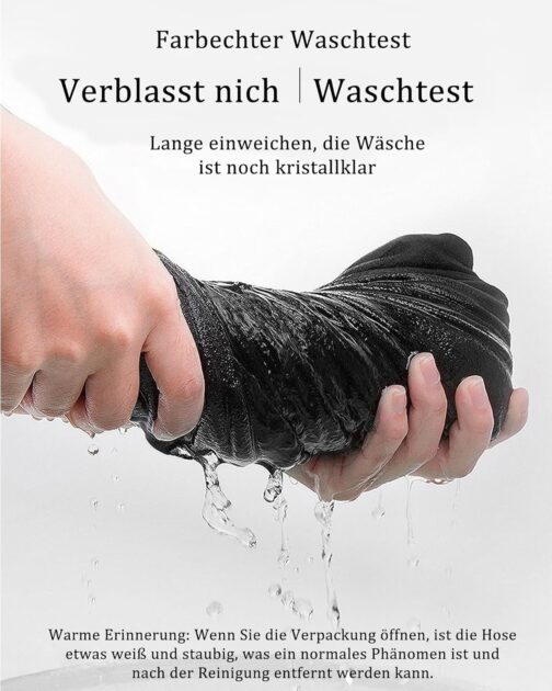 DUOLUVA Cargohose Herren Winter Lang Arbeitshosen Männer mit 6 Taschen mit Reißverschluss Universal Fit – Bild 6