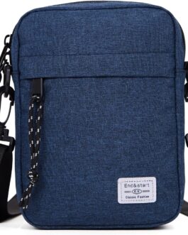 Mobile Phone Shoulder Bag Small Men’s Bag for Hanging Small Waterproof Zip Mobile Phone Shoulder Bag Holster Men’s Mobile Phone Case with Shoulder Strap Mobile Phone Wallet Purse Handbag