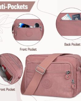 NEWIROVE Crossbody Bag Women’s Shoulder Bag Women’s Sporty Shoulder Bag Women’s Medium Nylon Shoulder Bag Women’s Cross Bag Women’s Wide Strap Gift for Women Shopping, Travel, School