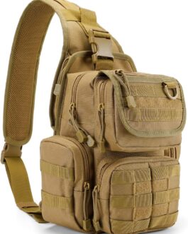 G4Free Tactical Chest Bag Military Shoulder Bag Chest Sling Pack Molle Army Crossbody Bag Military Shoulder Bag Single Strap Backpack for Travel Hiking Camping Trekking