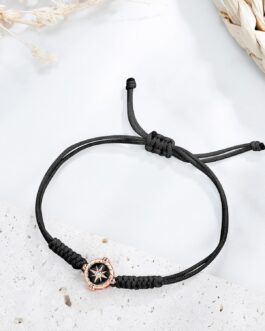 JENDEAR SHINE Rope Bracelet for Women Girls, Hand Braided Chain with Cubic Zirconia Charm, Mother’s Day, Birthday, Graduation, Friendship Jewellery, Gift
