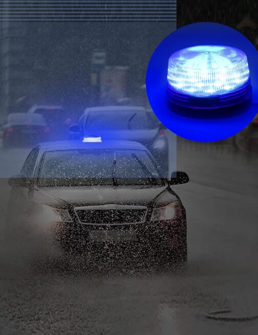 Dioche Emergency Strobe Light Blue LED Light 12V Strobe Warning Light – Bild 4