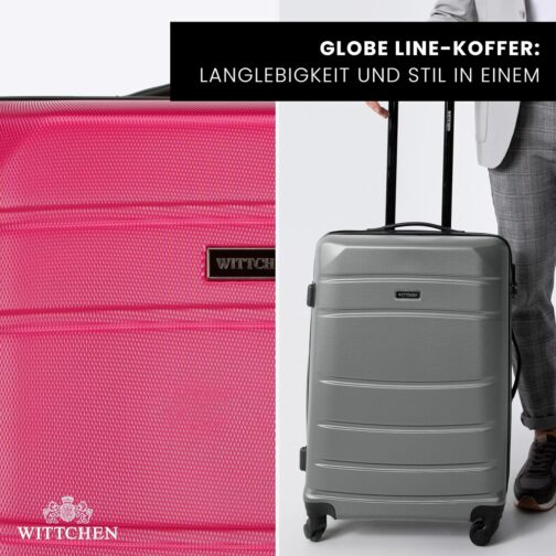 WITTCHEN Travel Suitcase, Trolley Suitcase, pink – Bild 9