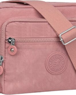 NEWIROVE Crossbody Bag Women’s Shoulder Bag Women’s Sporty Shoulder Bag Women’s Medium Nylon Shoulder Bag Women’s Cross Bag Women’s Wide Strap Gift for Women Shopping, Travel, School