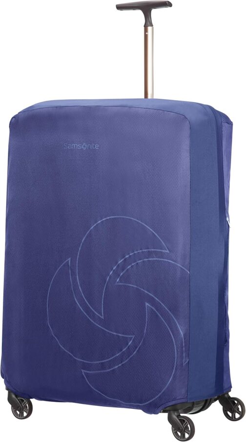 Samsonite Global Travel Accessories Folding Suitcase Cover, Blue (Midnight Blue), Rain cover