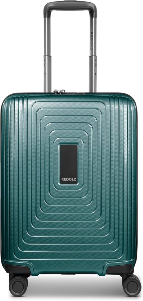 REDOLZ Essentials 14, Pearl-green metallic, Hard shell trolley with swivel castors – Bild 8