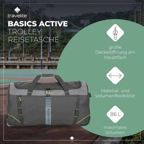 Travelite Basics Active Duffle Travel Luggage 71 cm, 71 cm – Bild 2