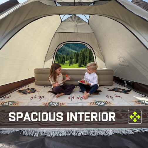 EPCPSHADES Two-Person Camping Tent, Easy Pop Up Tent for Camping, Automatic Waterproof Family Tent, Quick Set Up Tent, Portable Windproof Dome Tent for Camping – Bild 3